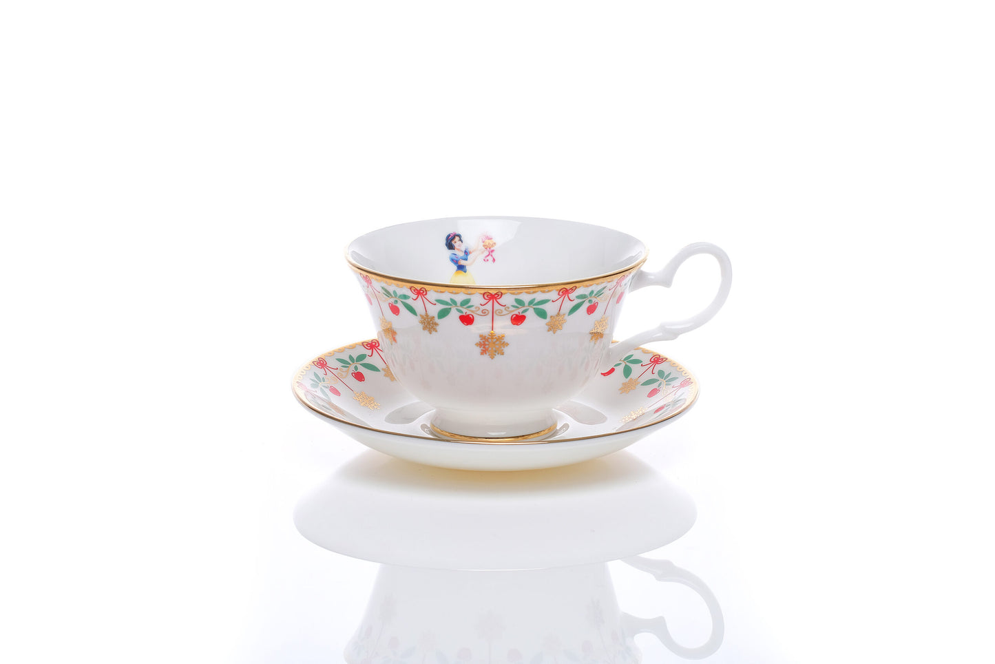 Snow White Christmas Cup and Saucer image 0