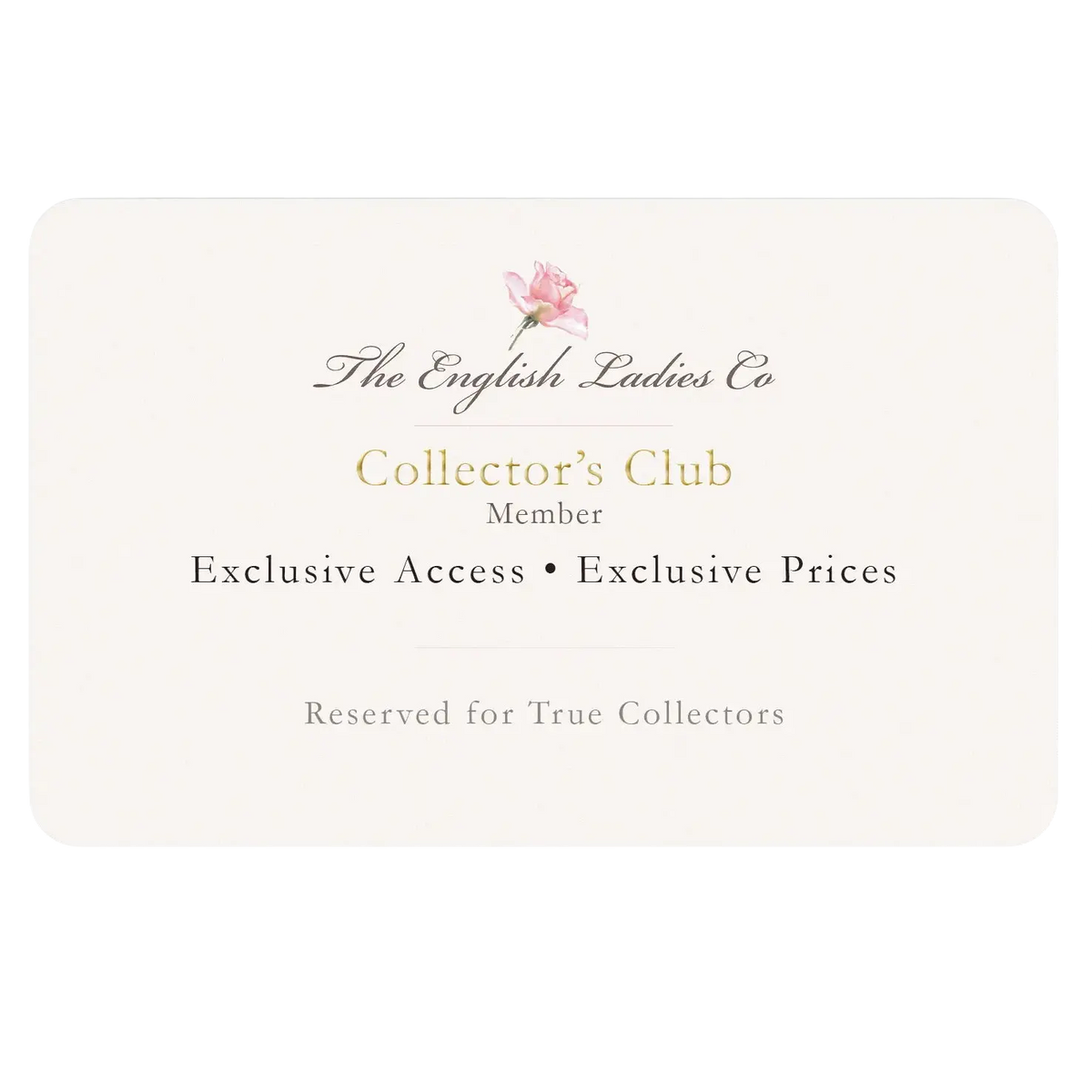 Collectors Club Year 1 Membership