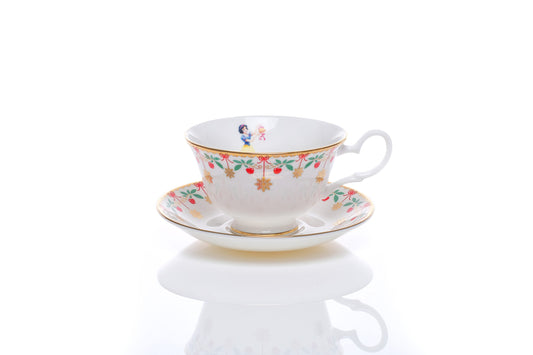 Snow White Christmas Cup and Saucer image 0