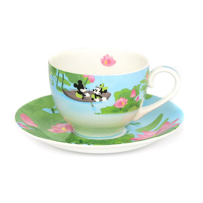 Mickey & Minnie Summer Cup and Saucer image 0