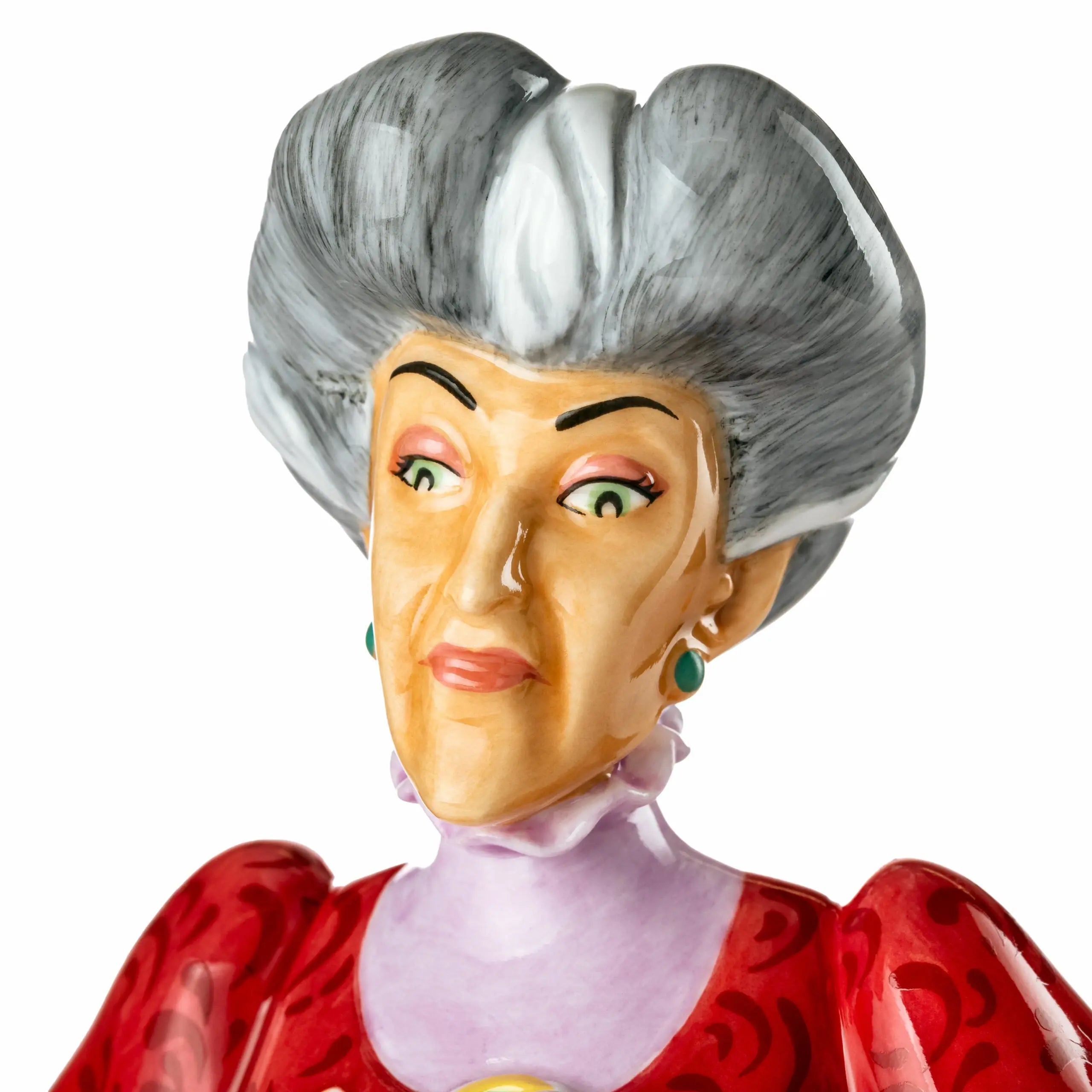 Figurine Disney Lady Tremaine - Résine Bordeaux - Collection Neuve Sous Blister