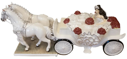 Going to the Chapel Bride & Horse Figurine Brunette image 0