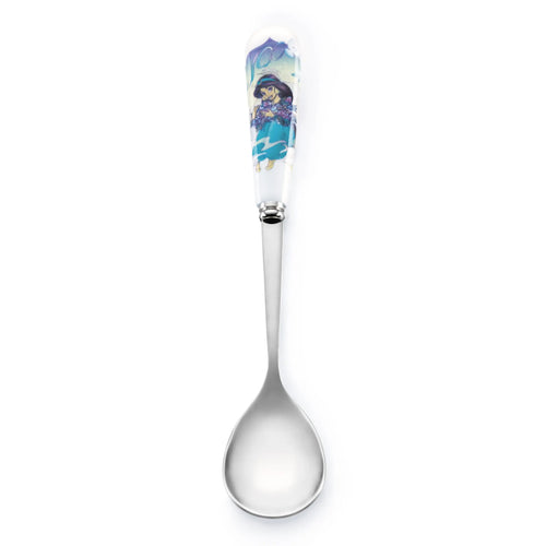 Fine bone china spoon with blue floral dancer handle design
