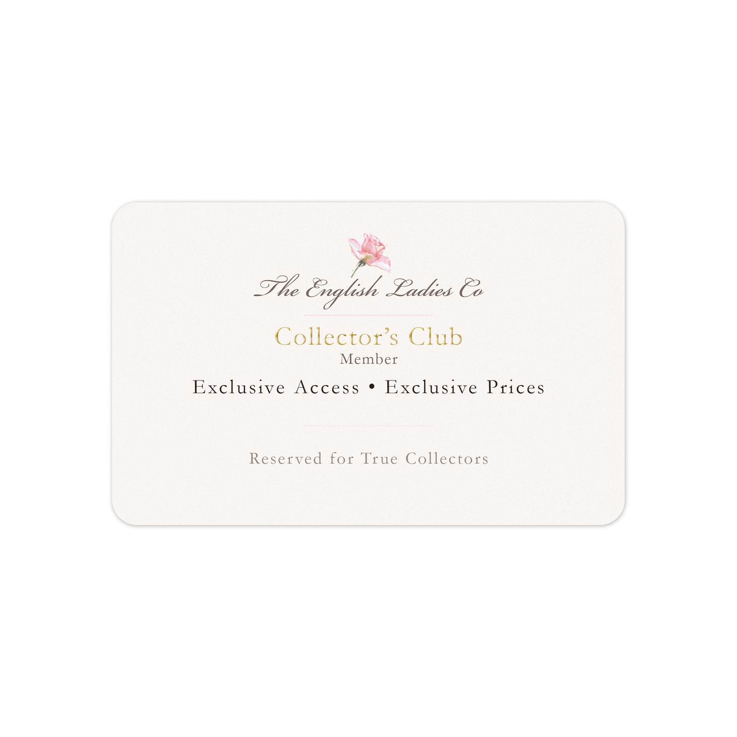 Collectors Club Year 1 Membership