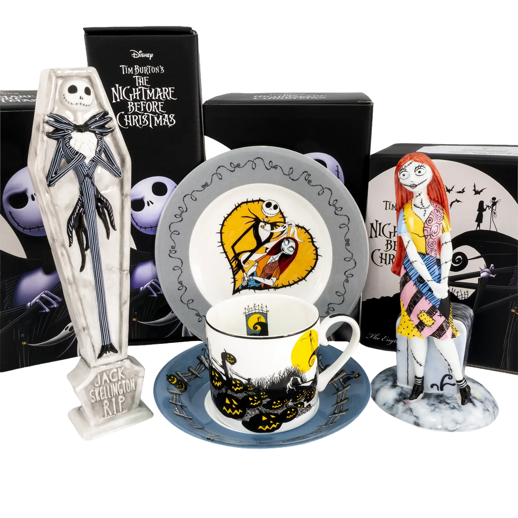 Nightmare Before Christmas Jack & Sally Halloween Bundle Fine Bone China