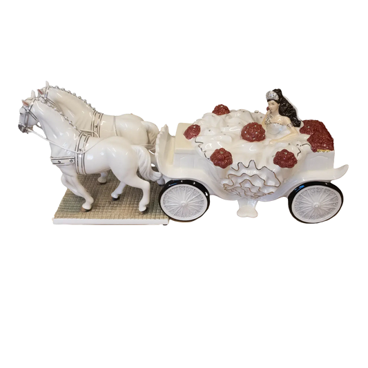 Going to the Chapel Bride & Horse Figurine Brunette