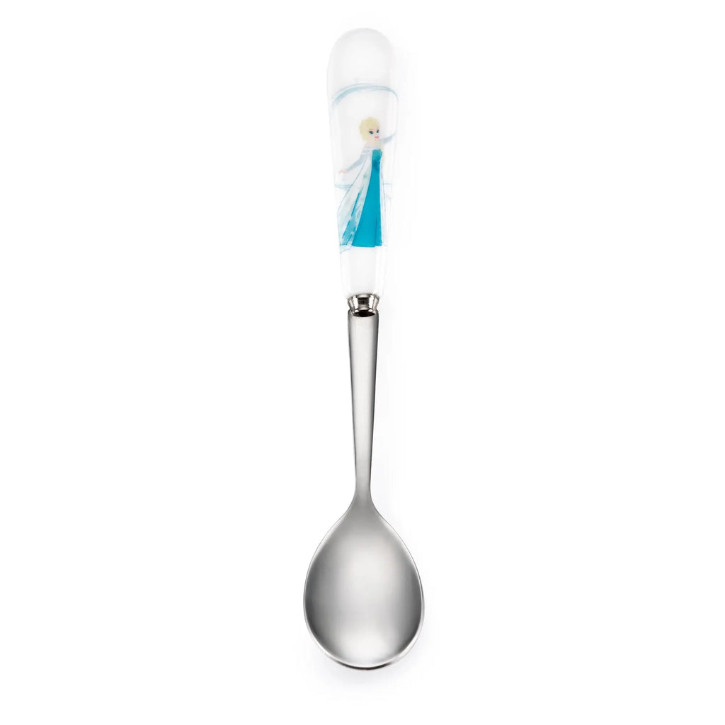 Fine bone china teaspoon with Elsa character on translucent handle cover