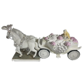 Going to the Chapel Bride & Horse Figurine Blonde Fine Bone China