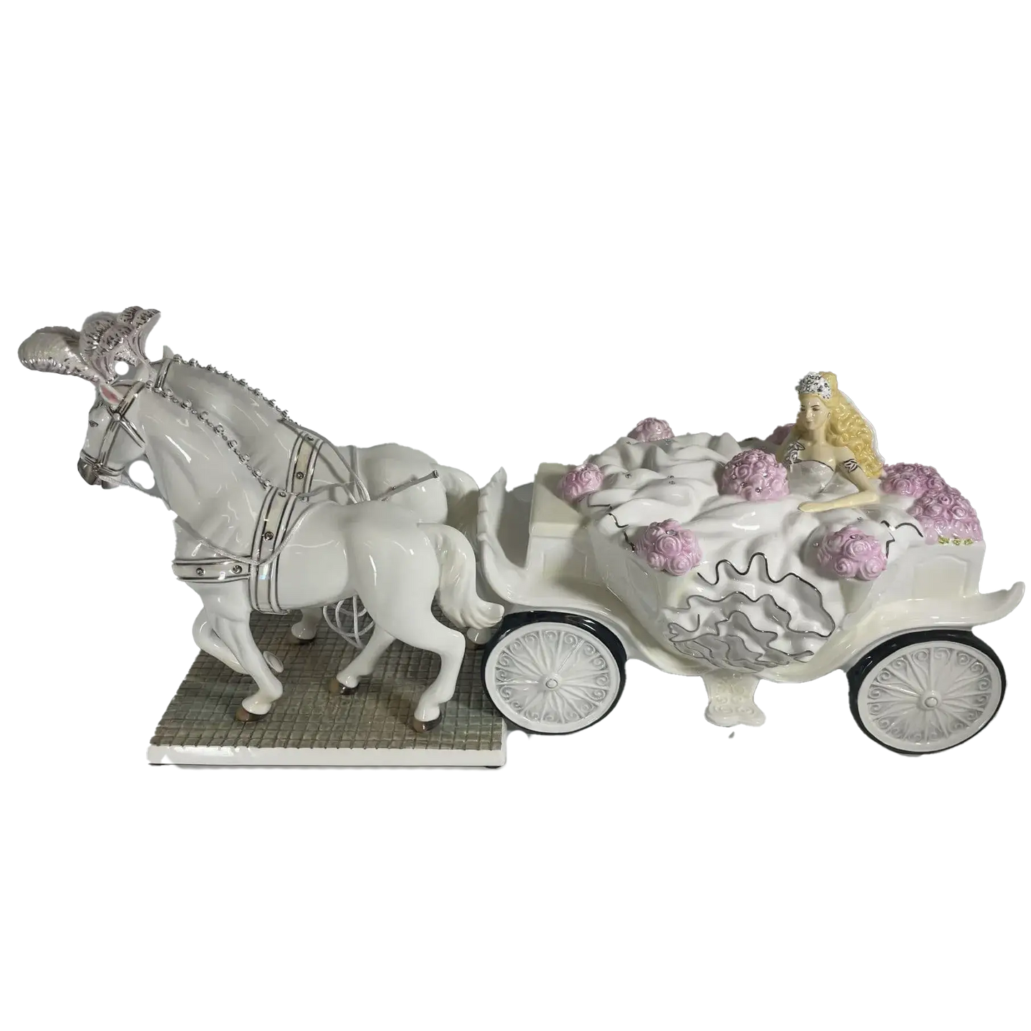 Going to the Chapel Bride & Horse Figurine Blonde
