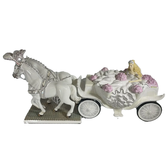 Going to the Chapel Bride & Horse Figurine Blonde