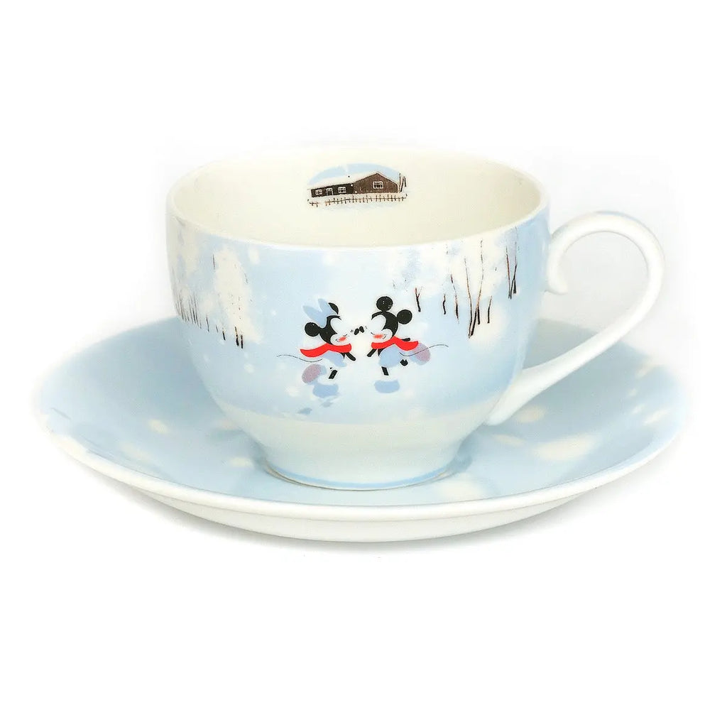 Mickey & Minnie Winter Cup and Saucer image 0