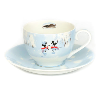 Mickey & Minnie Winter Cup and Saucer image 0