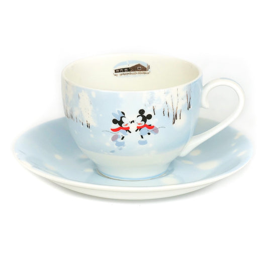 Mickey & Minnie Winter Cup and Saucer image 0